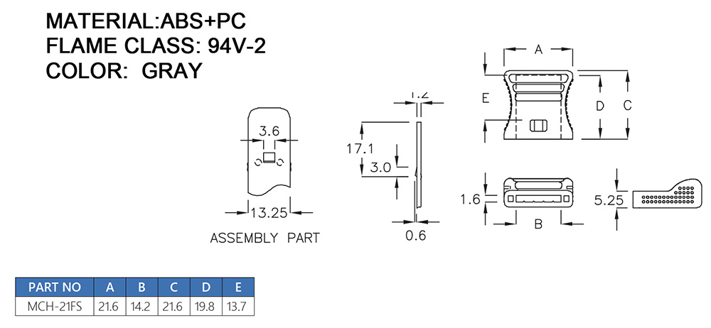 Plastic Handle MCH-21FS